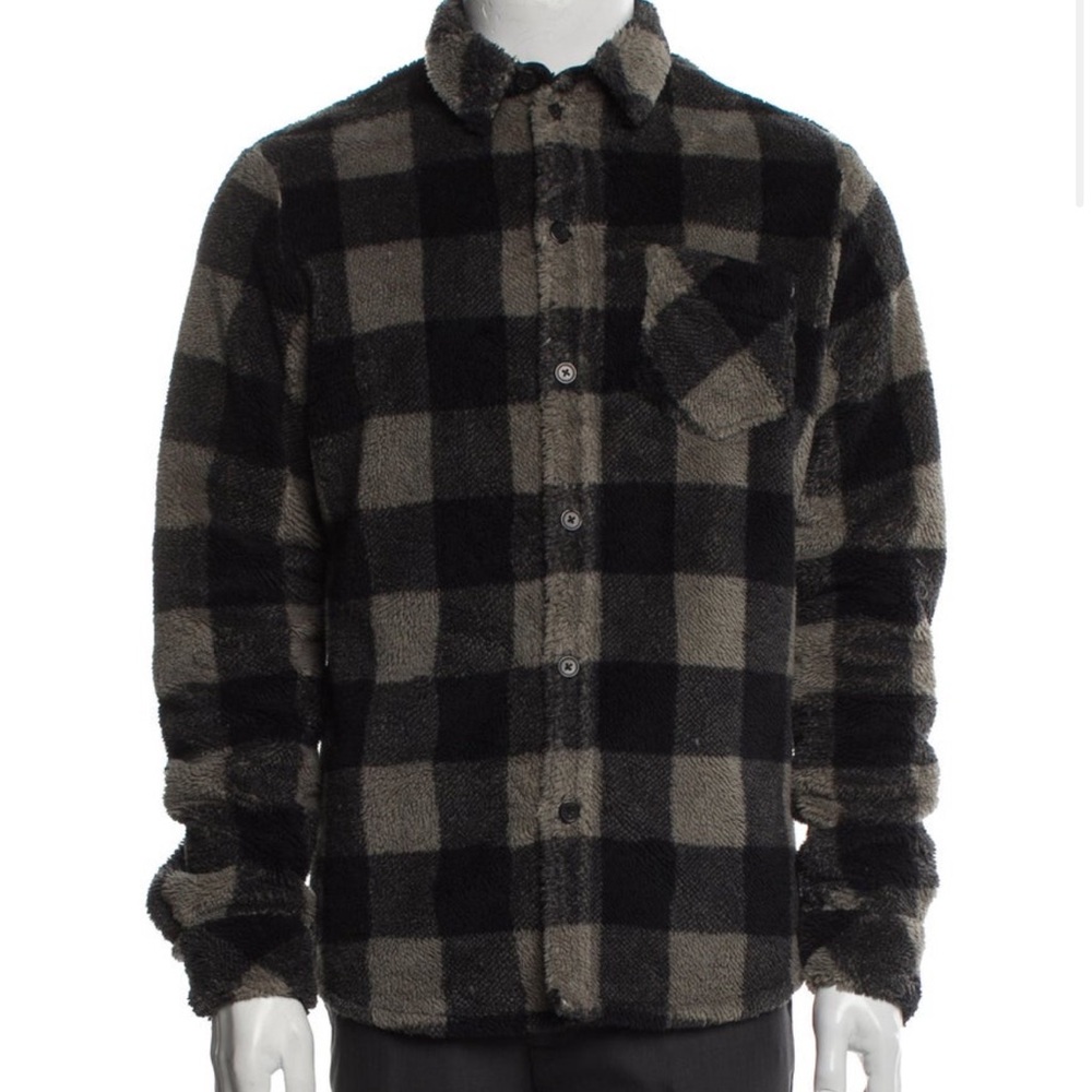 Iro Paris Plaid Print Puffer Coat Jacket Black / Charcoal Size Xs